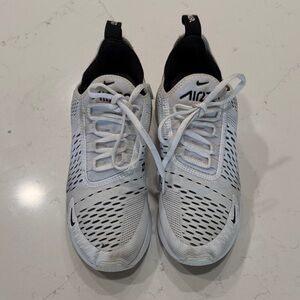 Nike White and Black Mesh Sneakers
